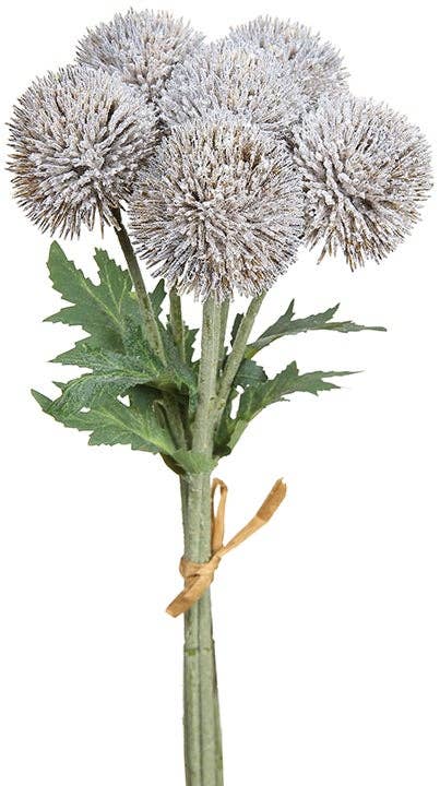 Artificial Globe Thistle Flower Bundle - 3 color options