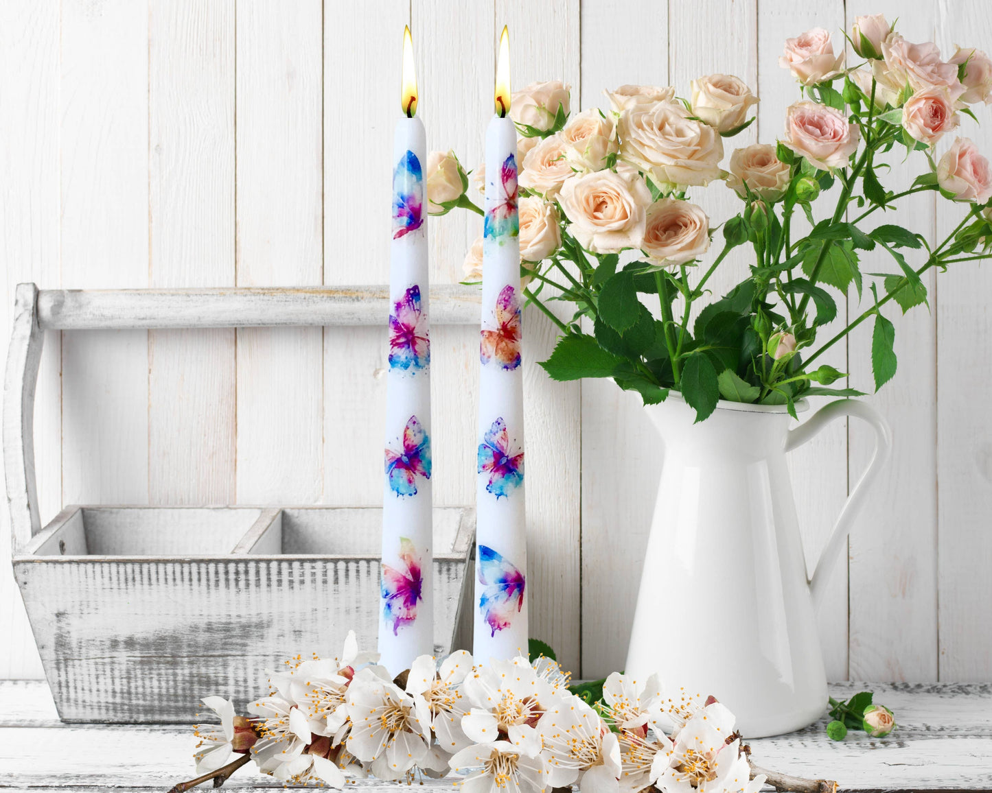 Butterfly Taper Candles Home Decor and Gift