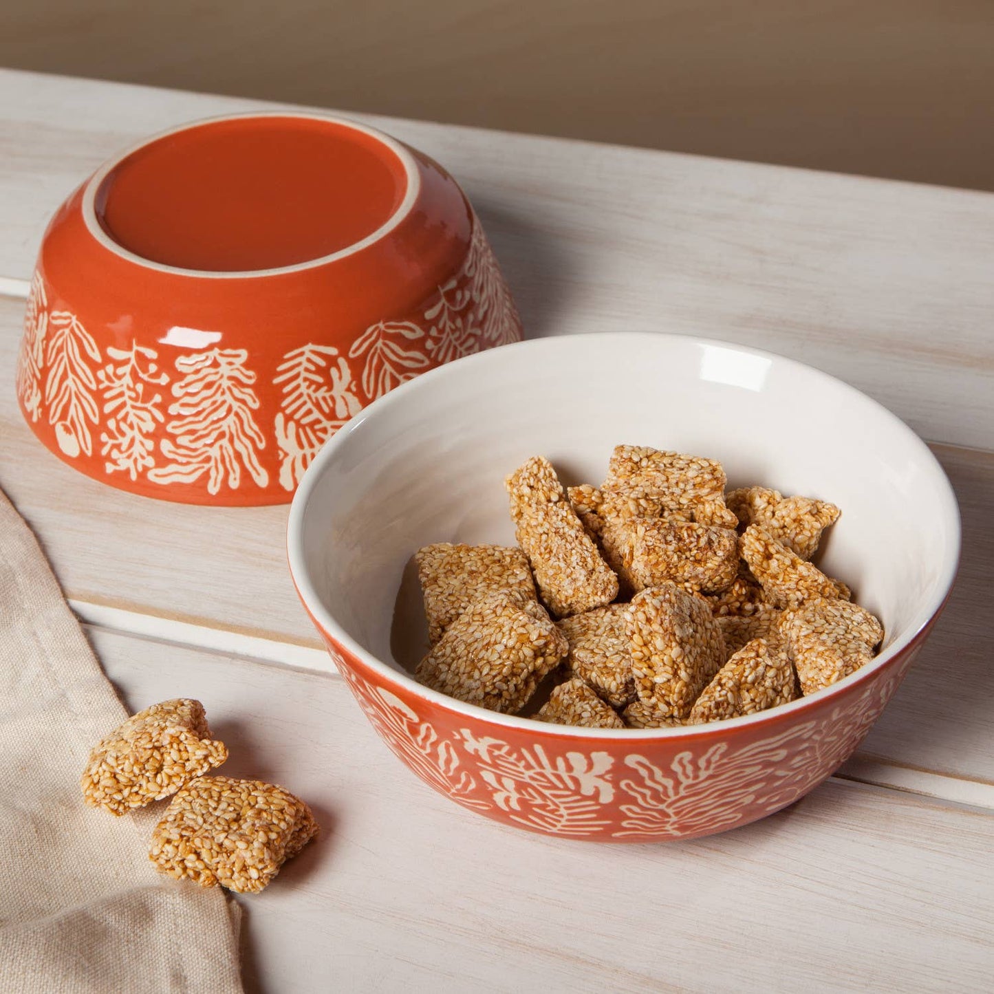 Danica Studio Entwine Imprint Stoneware Bowl, 6 inch DIA
