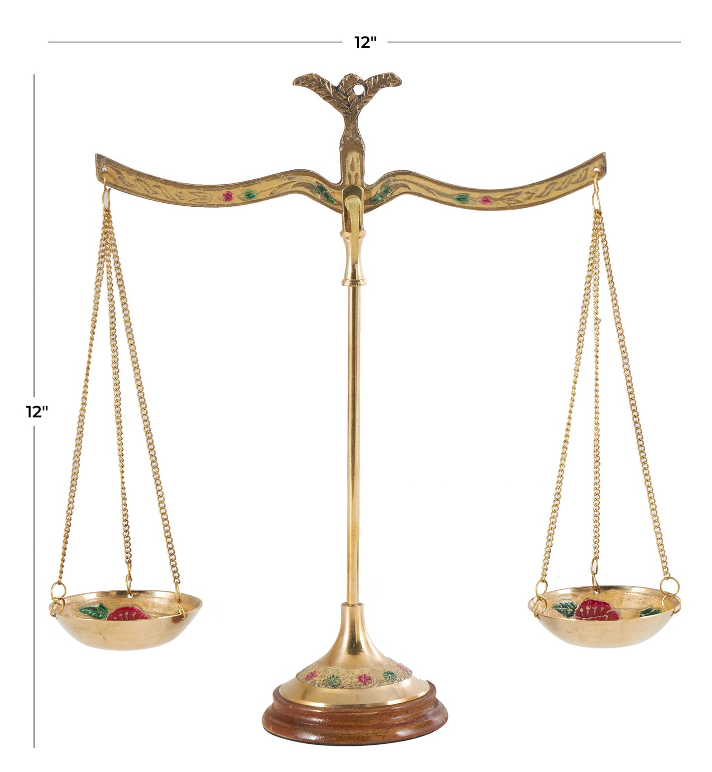 A-30651: BRASS SCALE 12"W, 12"H