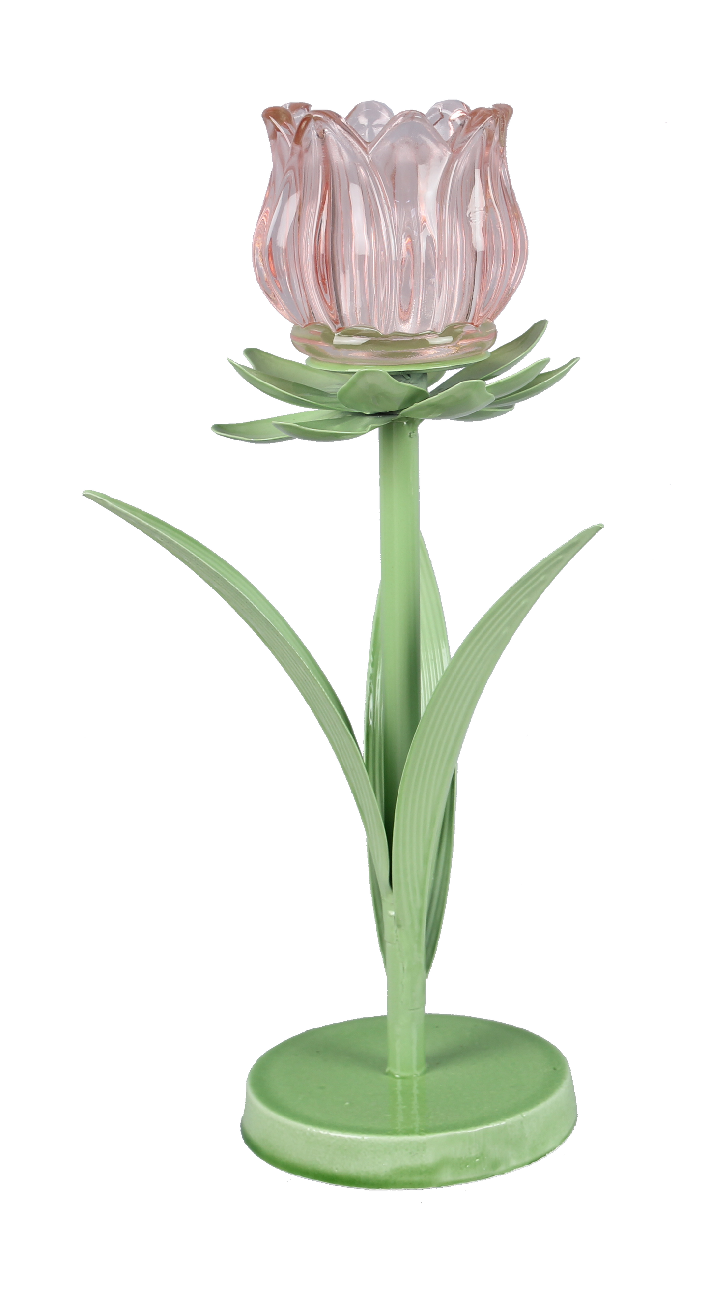 Metal Tulip Tealight Candle Holder, Large