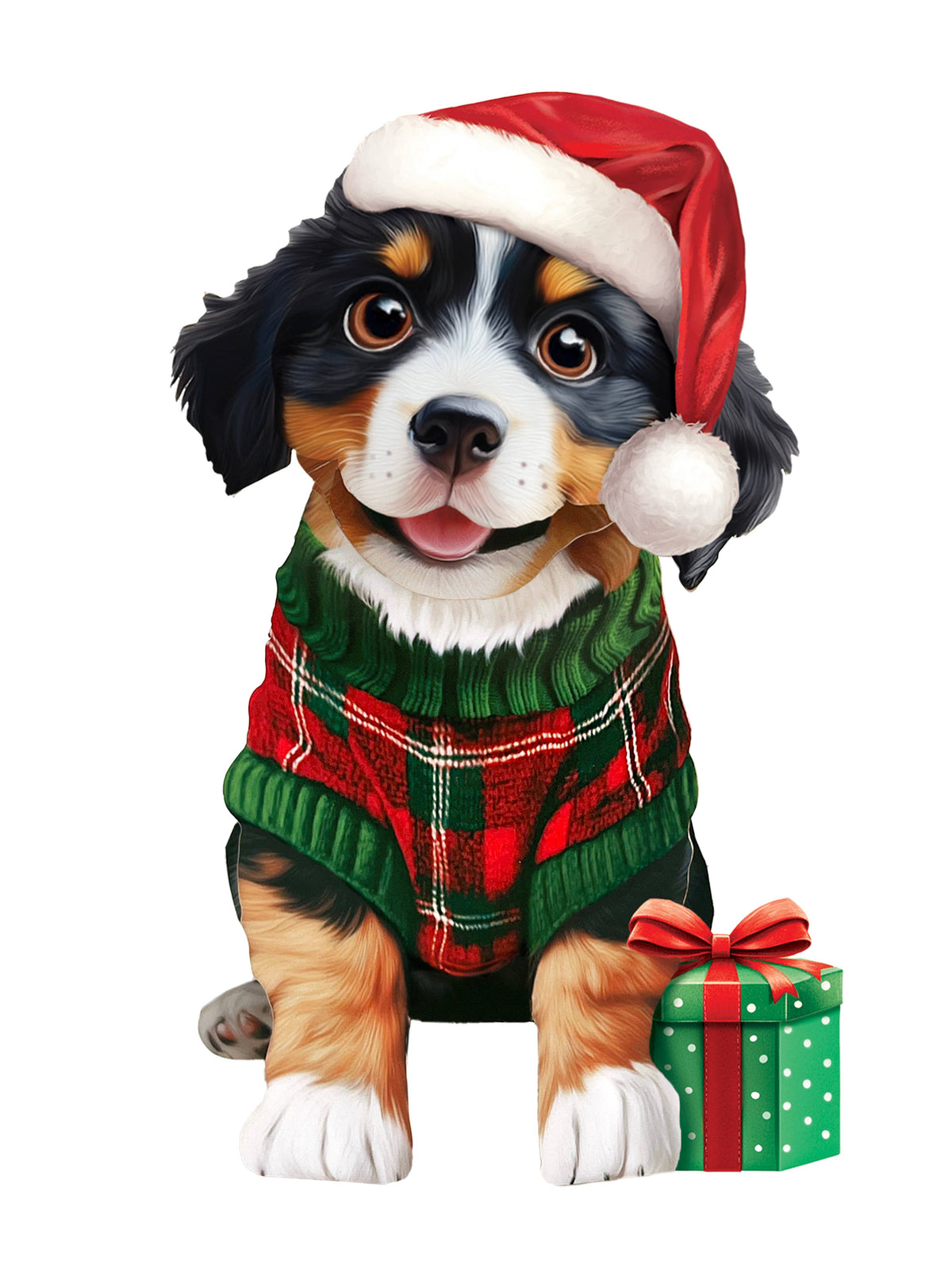 Mini Christmas Puppy Pop-up Greeting Cards