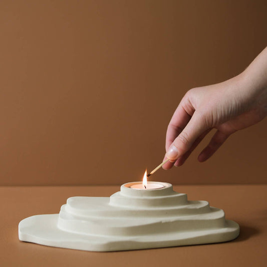 DUNE Candle holder Sandy Cream