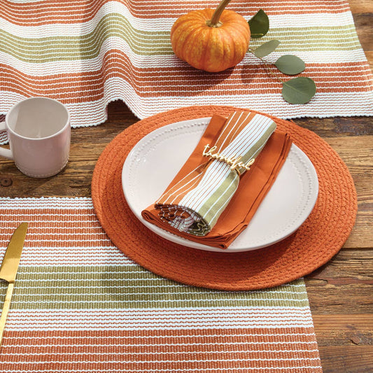 Auburn Stripe Napkin