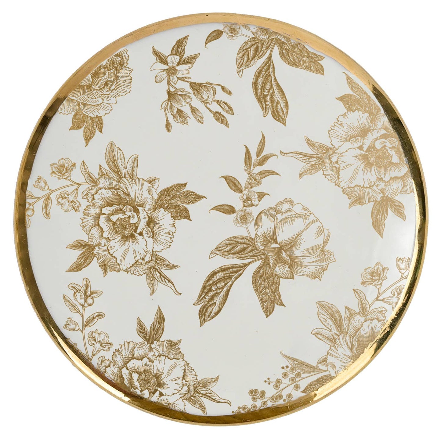 Gold Delft Trinket Dish with Lid - Home Decor & Gifts
