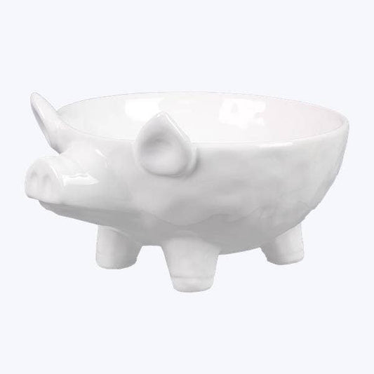 Ceramic Small White Pig Footed Bowl