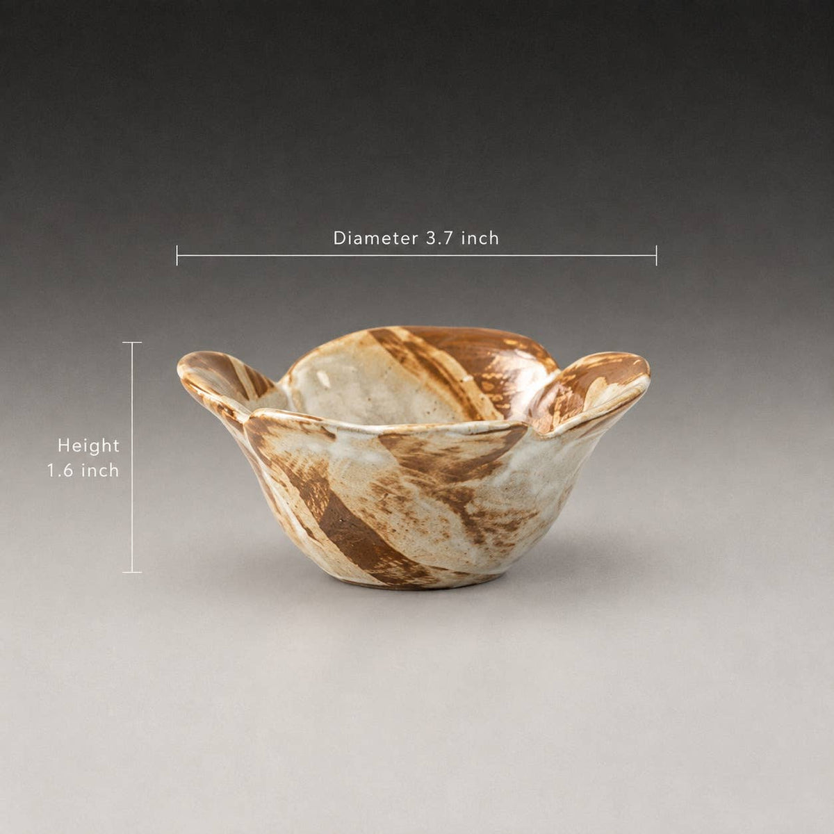 Reactive Glaze Floral Ceramic Sauce Dish