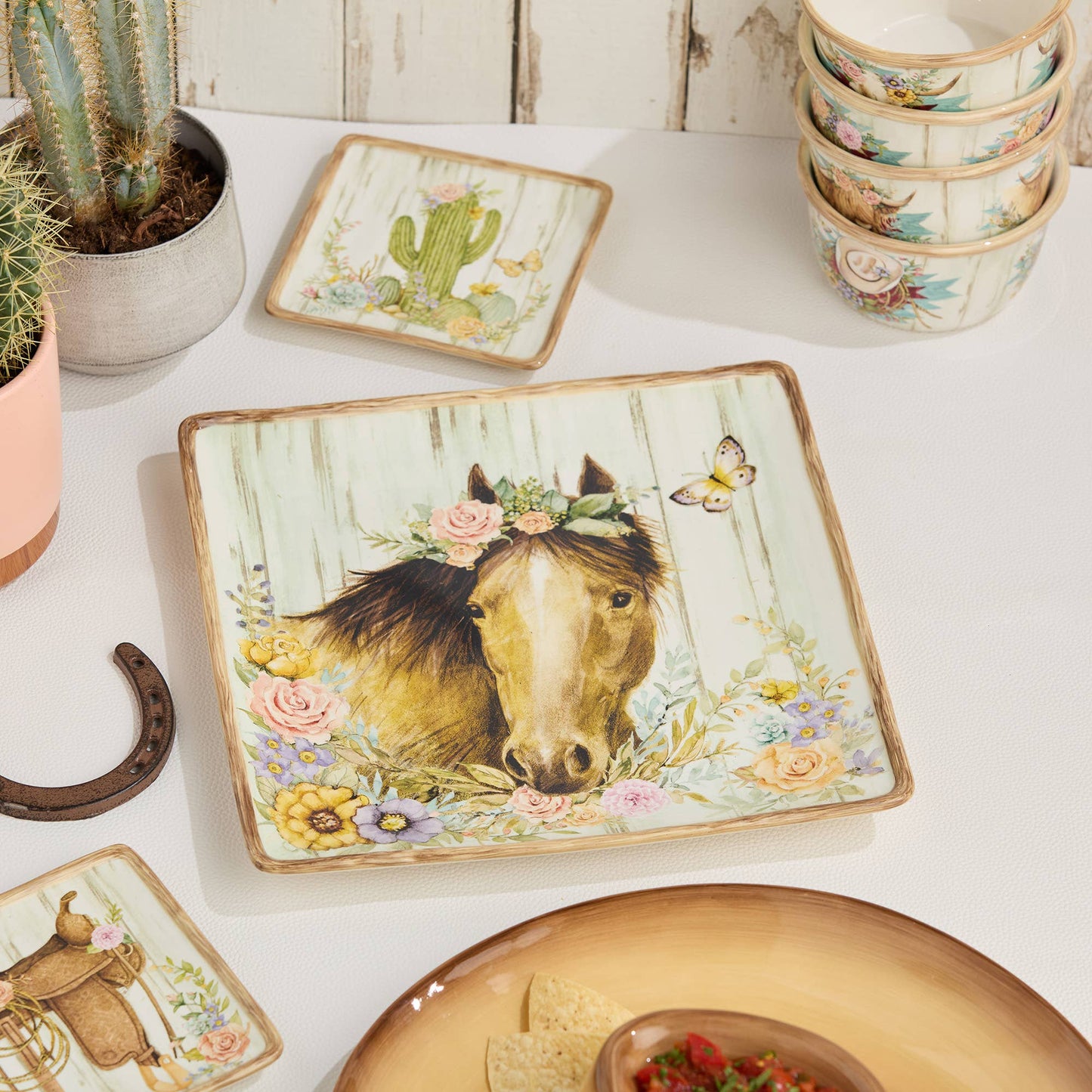 Rosewood Ranch Square Platter 12.5"