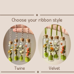 Mix Wildflower Terrarium Christmas Ornament Curiosity Jar