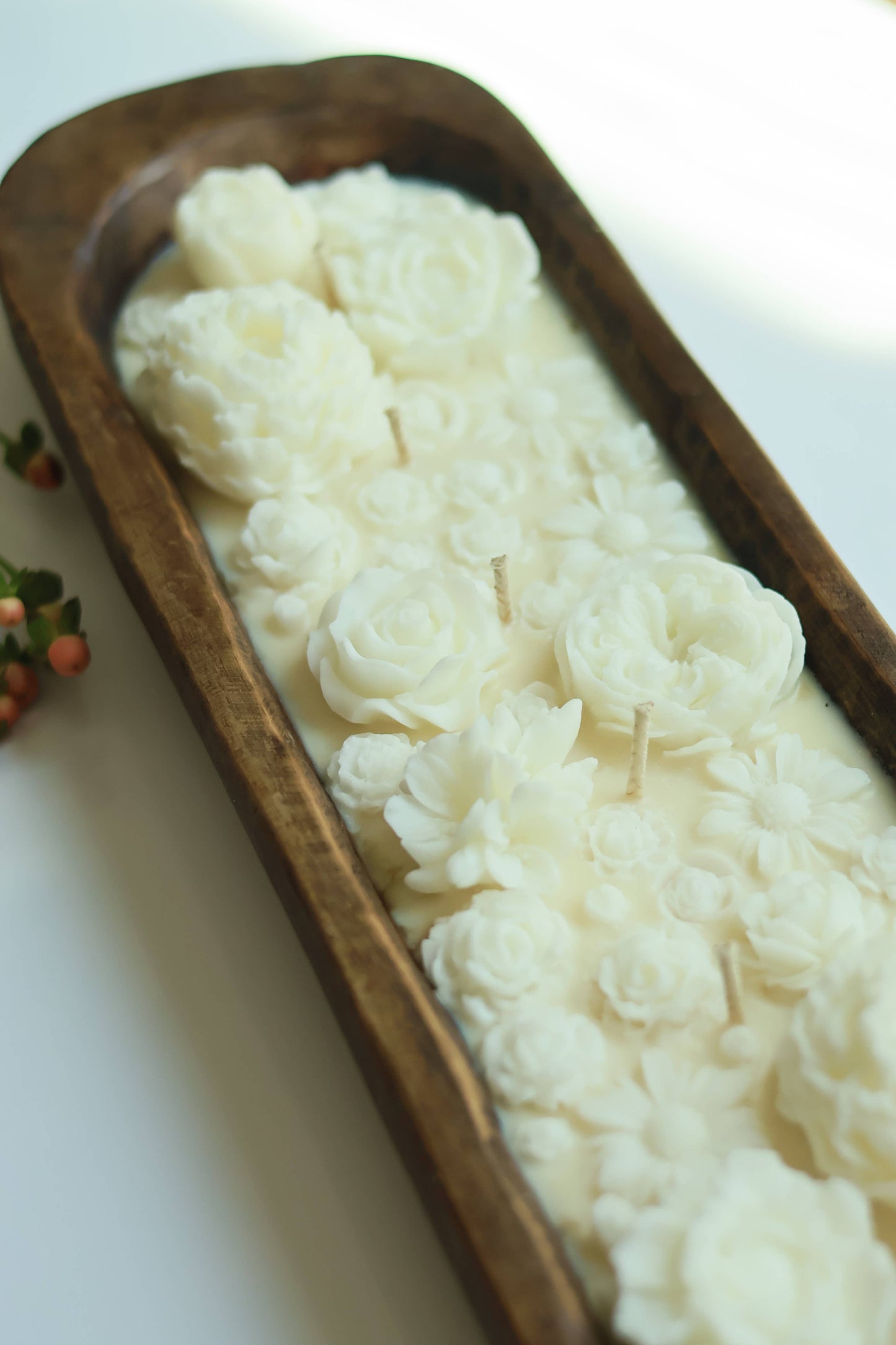 HUGE Flower Candle 28 oz -Dough Bowl Candle 19½" X 5½" X 2"