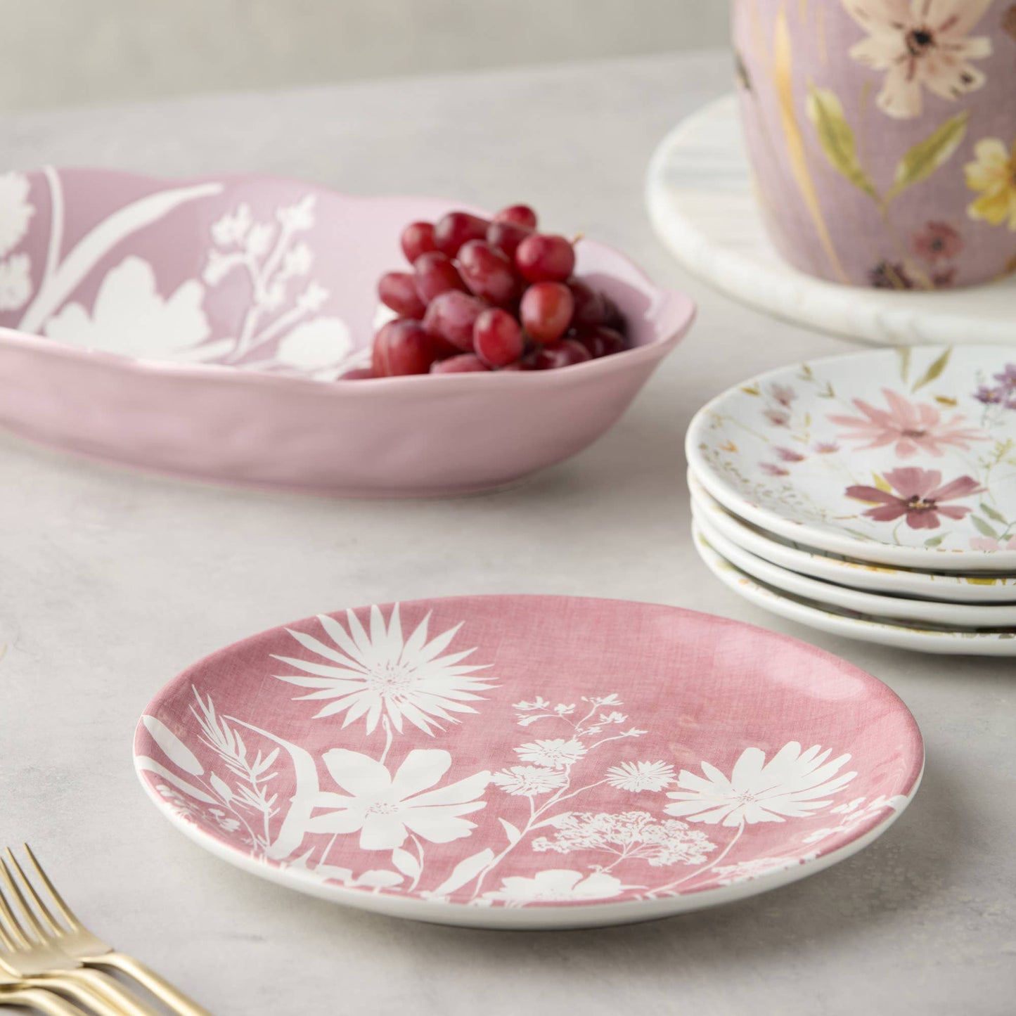 Wildflowers Dinner Plate 11in 4 asst