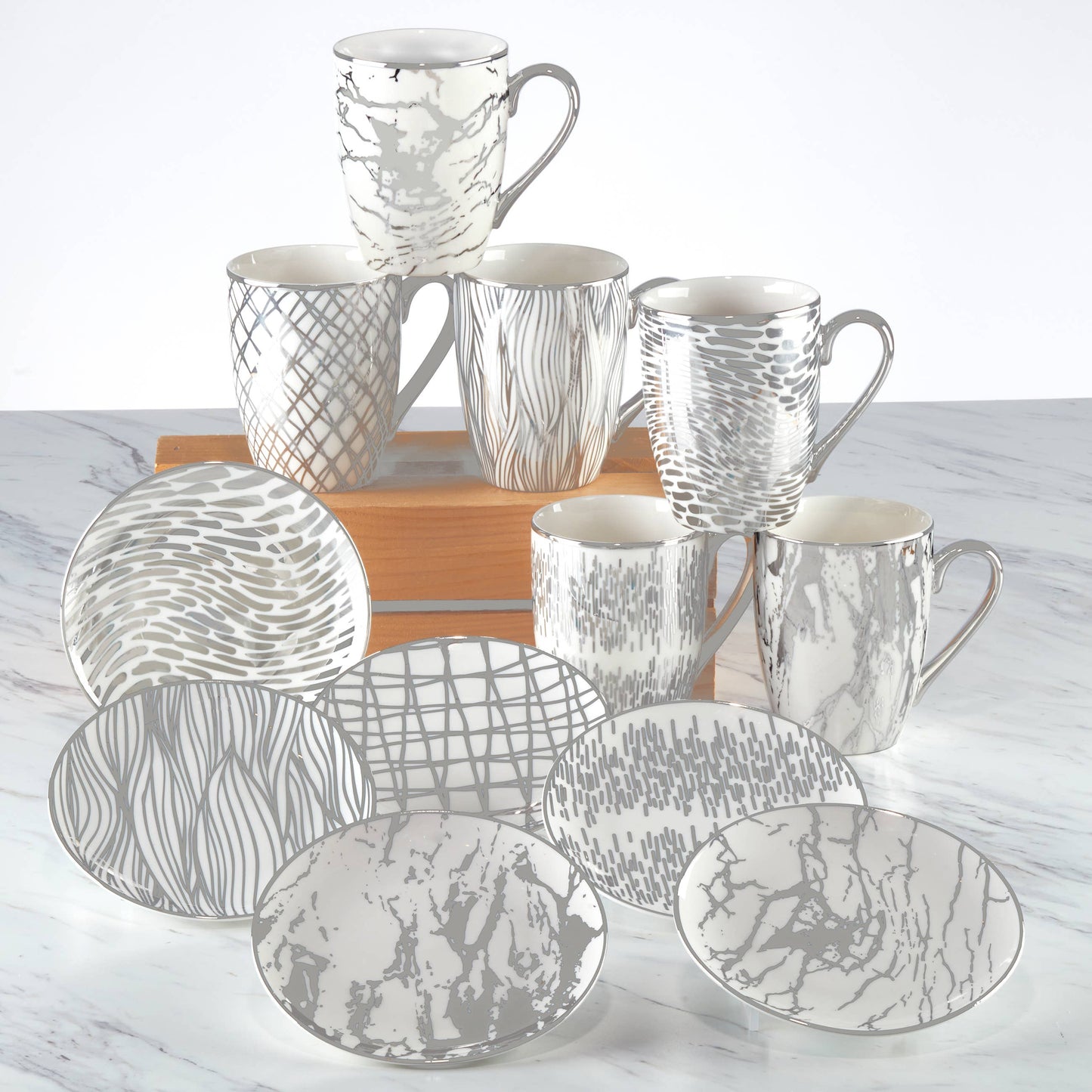 Matrix Silver Plated Canape Plates 6in (6) asst.