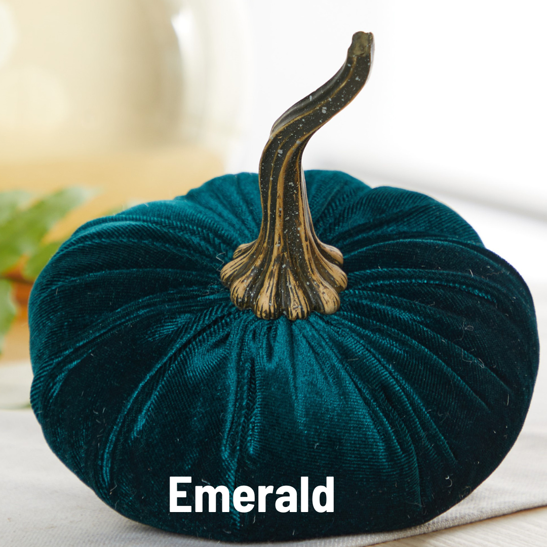 Pumpkin Large Velvet, Fall Decor, Shelf Sitter, Tablescape