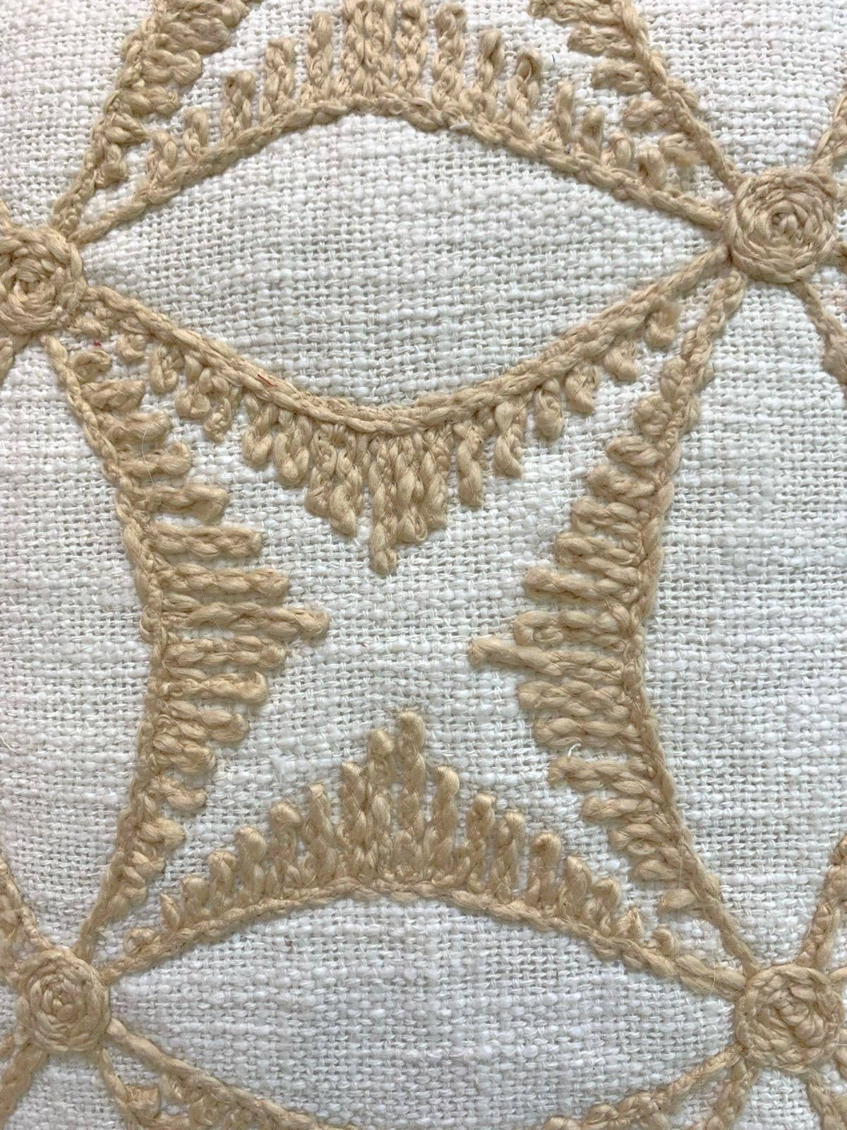 Handmade Floral Throw Pillow