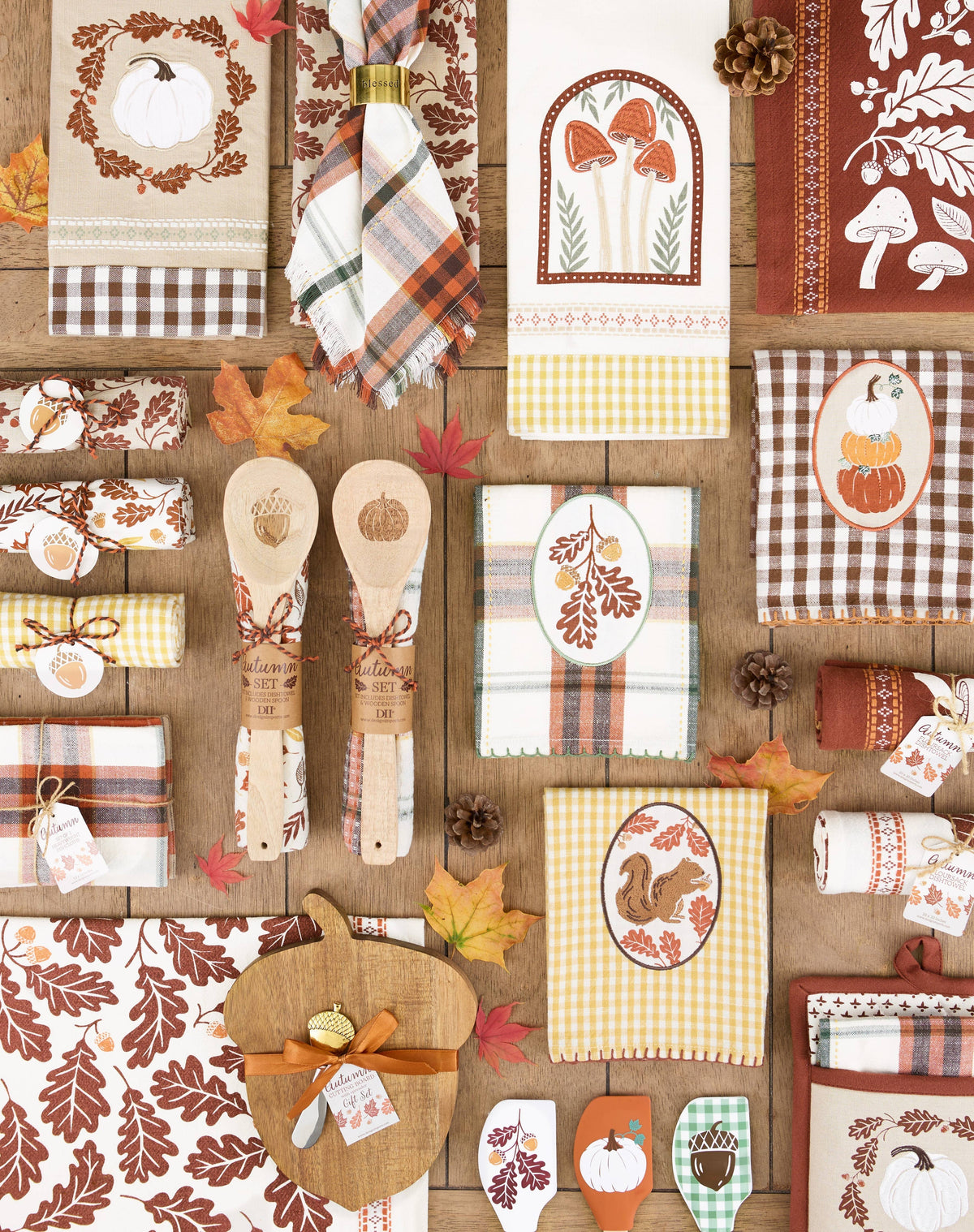 Autumn Pumpkin Potholder Gift Set