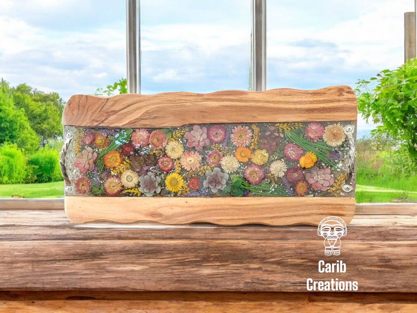 Strawflower Charcuterie/Serving Tray