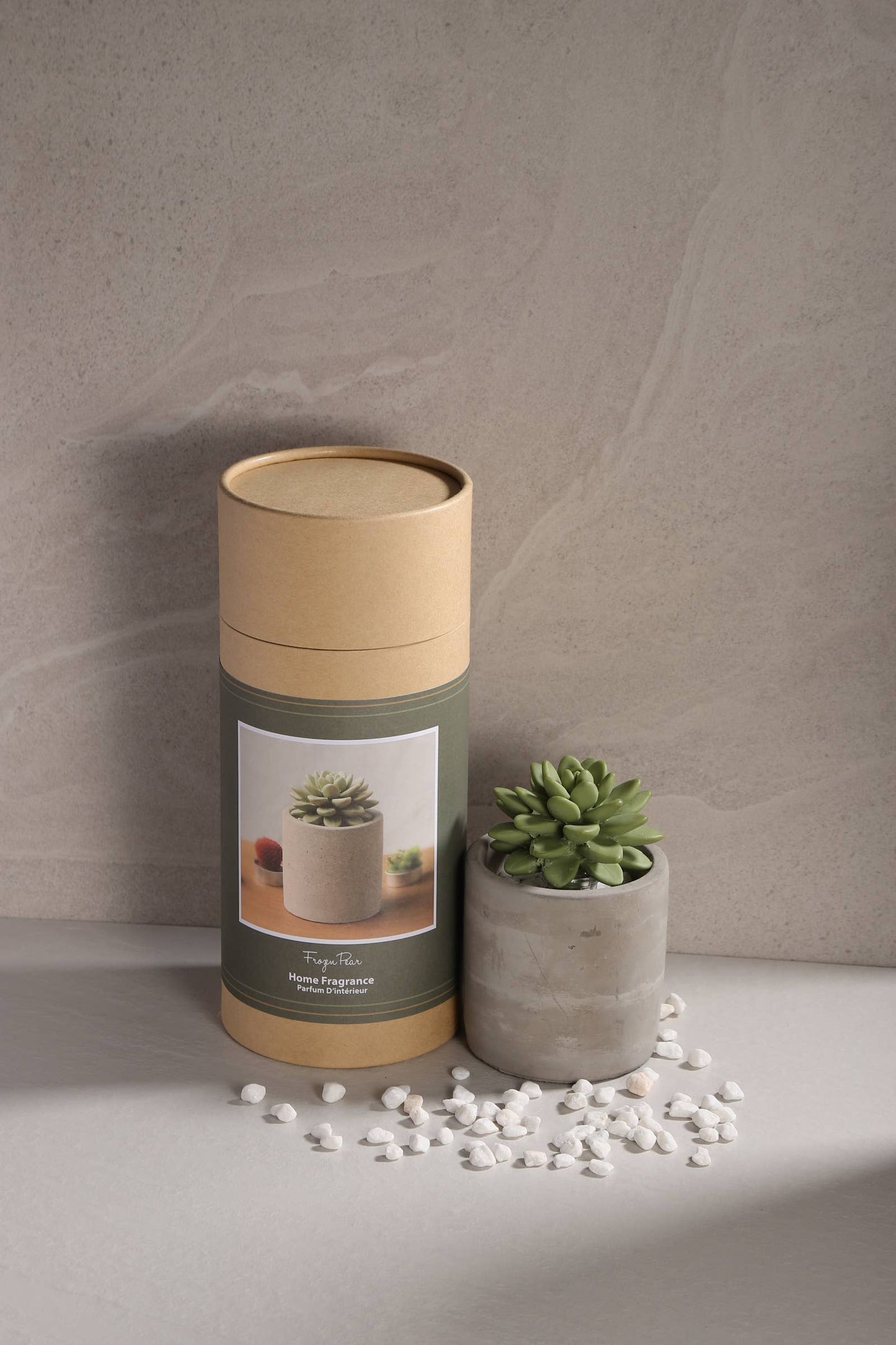 Succulent in Planter Diffuser Gift Set - Frozen Pear