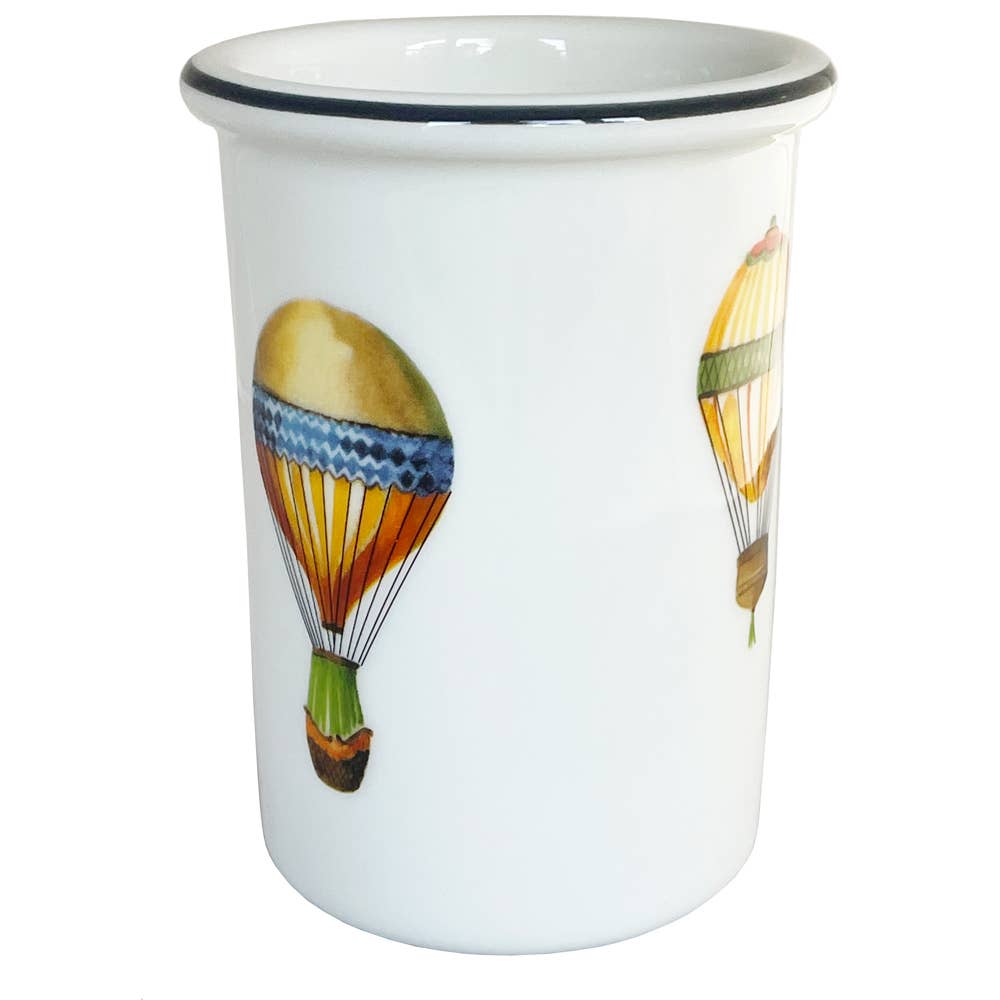 Up up and Away Hot Air Balloon Wine Bottle/Utensil Holder