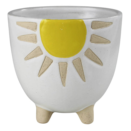 Cachepot with Sun, Ceramic