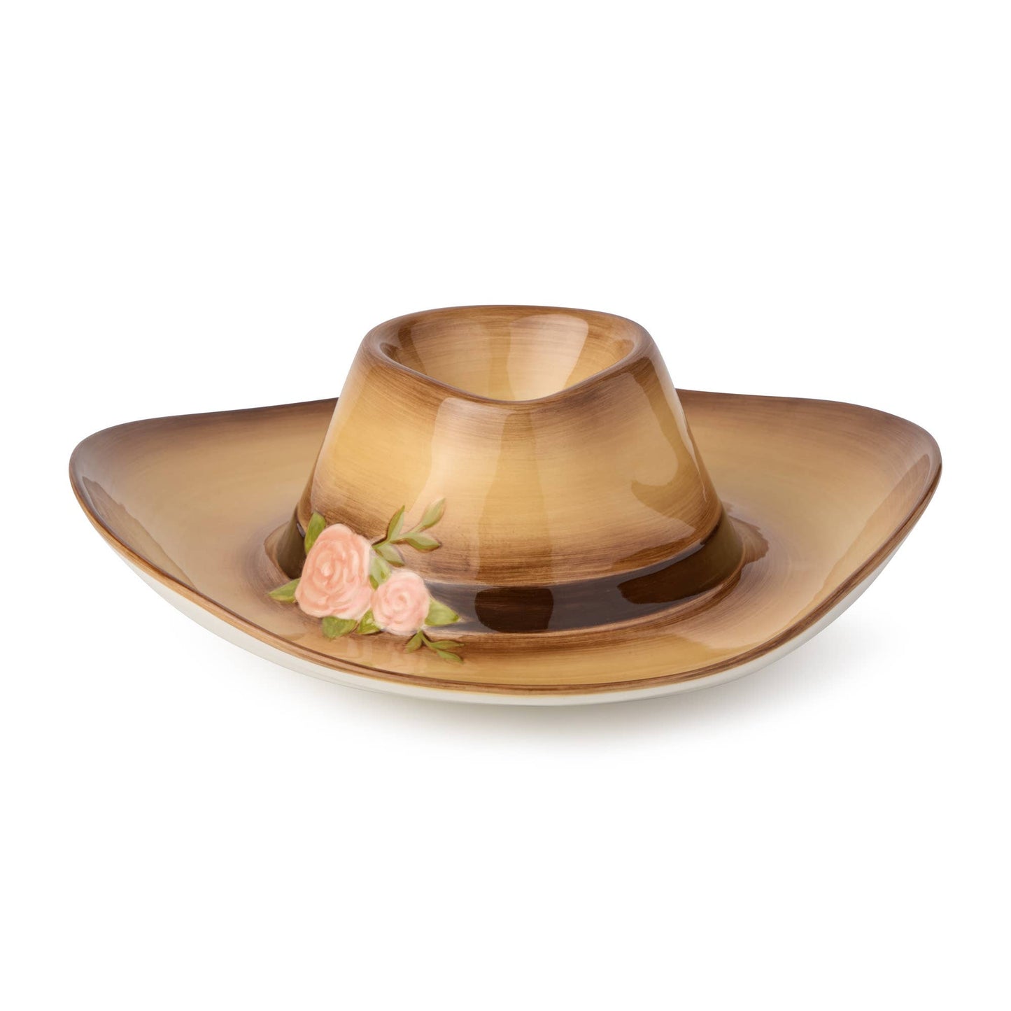 Rosewood Ranch 3-D Cowgirl Hat Chip & Dip 15.5" x 14" 8 oz