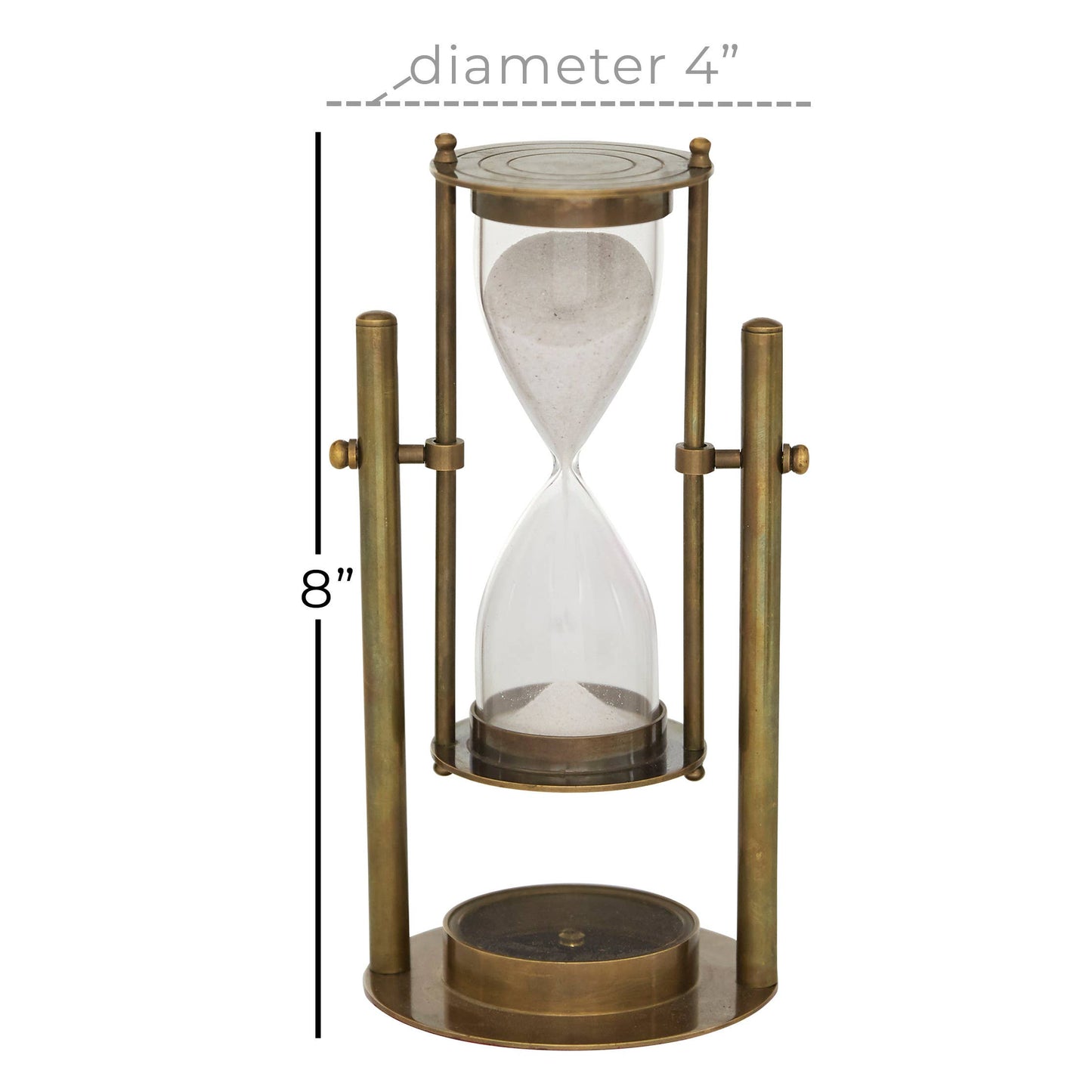 Traditional Bronze Brass Metal Timer