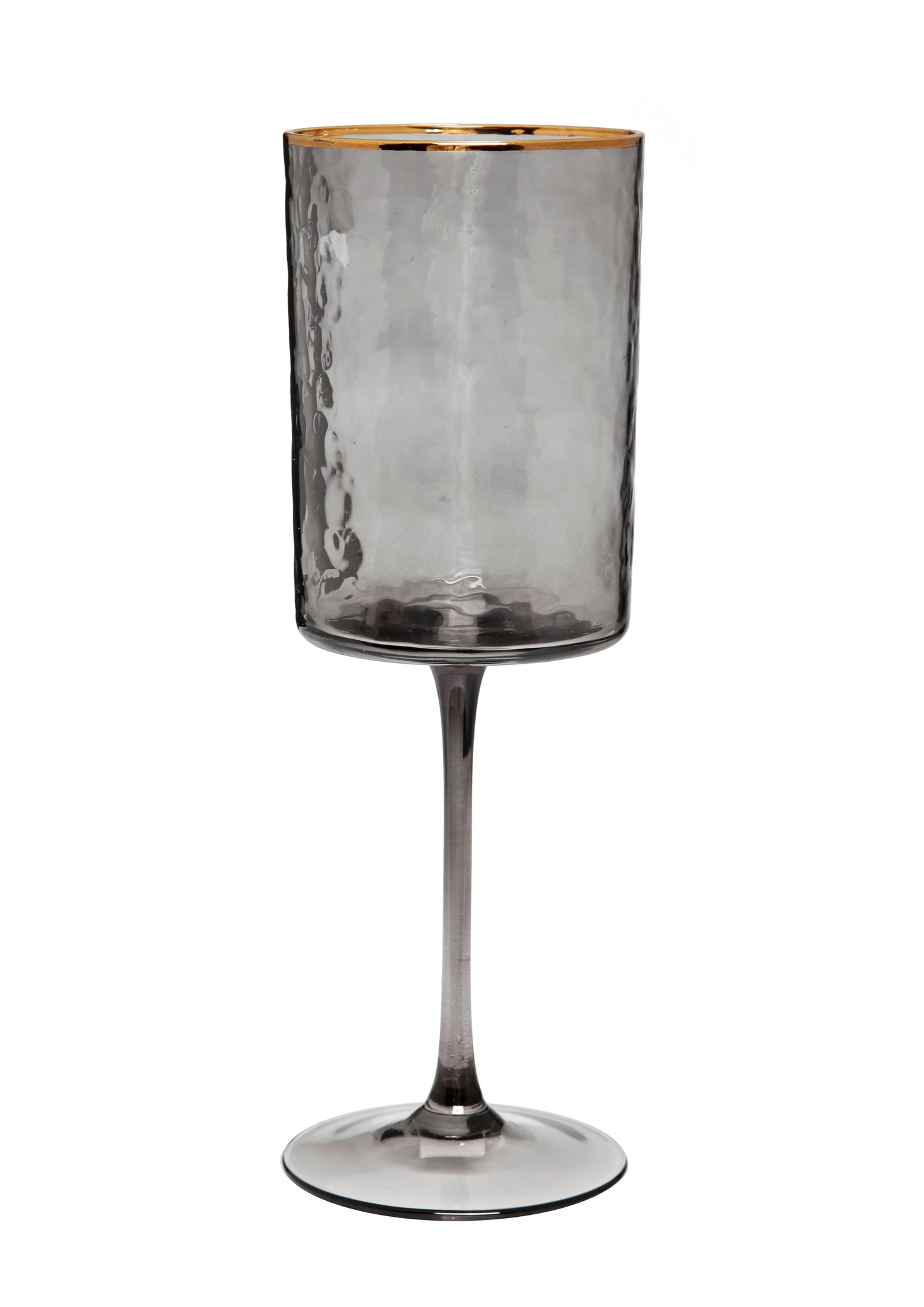 Smoked Square Shaped Wine Glasses