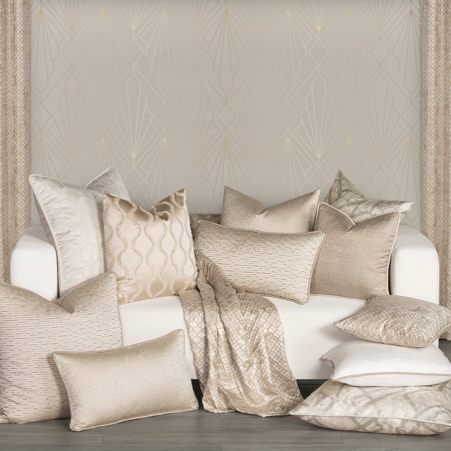 The Great Gatsby Sideline Woven Stripe Throw Pillow