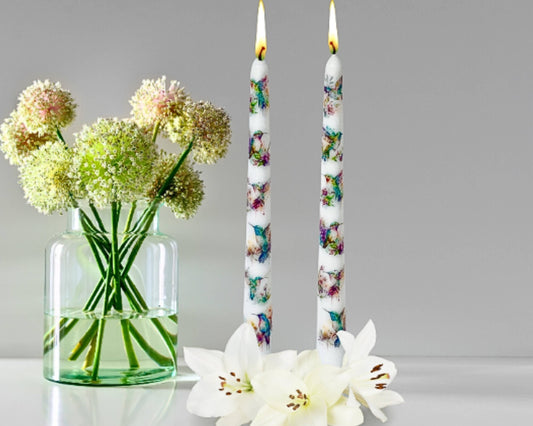 Hummingbird Taper Candles Home Decor and Gift